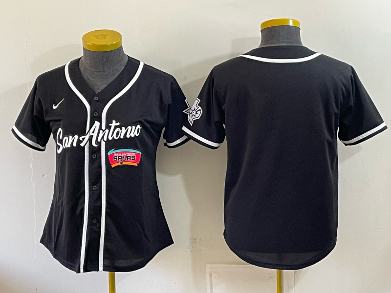 Women San Antonio Spurs blank black Nike 2026 NBA Jersey 10190